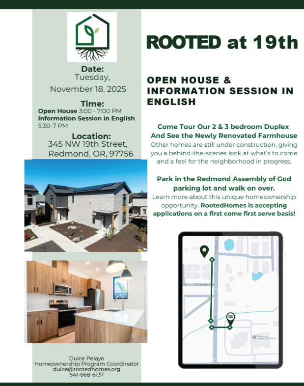 Rooted at 19th Open House & Information Session in English